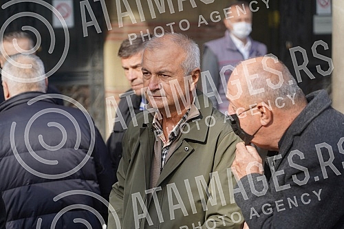 Funeral of Miroslav Popovic, President of the Serbian Professional Boxing Federation held at the New Cemetery - In the Alley of Merited Citizens.Sahrana Miroslava Popovic, predsednik Srpske profi boks federacije odrzana na Novom groblju - U Aleji za