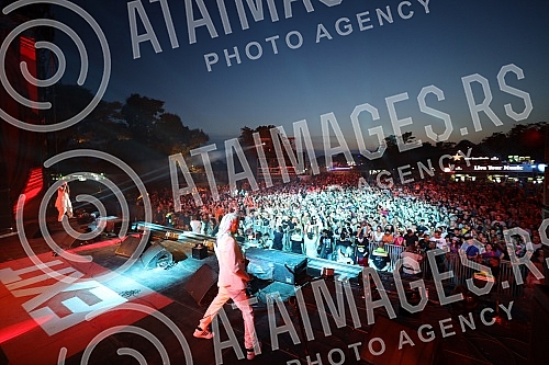 Performance of the singer Senidah on the first day of the EXIT festival 2021 on the Main stage.Nastup pevacice Senidah prvog dana EXIT festivala 2021. na Main stageu. 