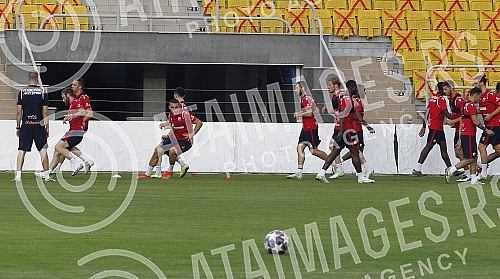 Official training of FC Red Star in Tiraspol, Moldova, where a rematch of the third round of qualifications for the Champions League against FC Seriff awaits them tomorrow.Zvanicni trening FK Crvena Zvezda u Tiraspolju, Moldavija gde ih sutra oceku