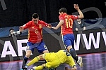 Utakmica treceg kola grupe B (3rd round, Group B) Euro futsal 2016 odigrana izmedju nacionalnih selekcija Ukrajine i Spanije (Ukraina vs Spain) odigrana u Beogradskoj areni.