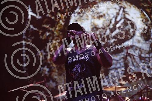 Performance of the Brazilian heavy metal band Sepultura on the Main Stage of the Exit festival.Nastup brazilskog hevi metal bend Sepultura na Glavnoj bini Exit festivala.