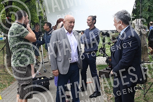 Journalists attended the filming of the new domestic thriller series 