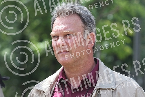 Journalists attended the filming of the new domestic thriller series 