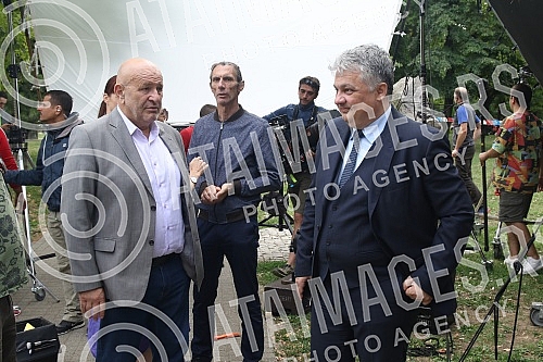 Journalists attended the filming of the new domestic thriller series 