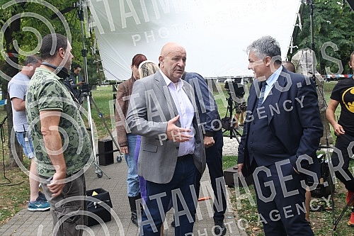 Journalists attended the filming of the new domestic thriller series 