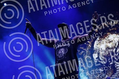 Performance of the Brazilian heavy metal band Sepultura on the Main Stage of the Exit festival.Nastup brazilskog hevi metal bend Sepultura na Glavnoj bini Exit festivala.