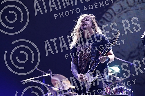 Performance of the Brazilian heavy metal band Sepultura on the Main Stage of the Exit festival.Nastup brazilskog hevi metal bend Sepultura na Glavnoj bini Exit festivala.