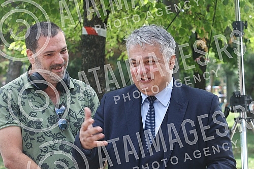 Journalists attended the filming of the new domestic thriller series 