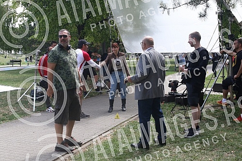 Journalists attended the filming of the new domestic thriller series 