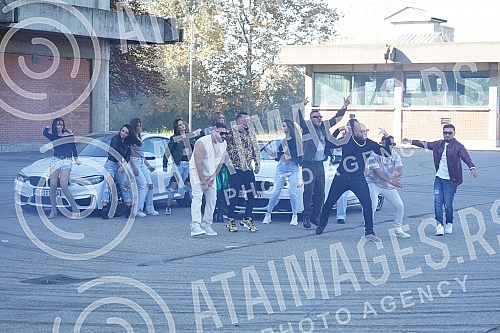 Djordje Djogani and Vesna Djogani shoot a video for a new song at the Politika printing house.Djordje Djogani i Vesna Djogani snimaju spot za novu pesmu u krugu stamparije Politika.