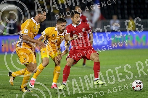 The match between the national teams of Serbia and Moldova within the qualifications for the World Cup in Russia 2018.Utakmica izmedju reprezentacija Srbije i Moldavije u okviru kvalifikacija za Svetsko prvenstvo u Rusiji 2018.