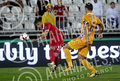 The match between the national teams of Serbia and Moldova within the qualifications for the World Cup in Russia 2018.Utakmica izmedju reprezentacija Srbije i Moldavije u okviru kvalifikacija za Svetsko prvenstvo u Rusiji 2018.