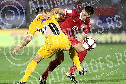 The match between the national teams of Serbia and Moldova within the qualifications for the World Cup in Russia 2018.Utakmica izmedju reprezentacija Srbije i Moldavije u okviru kvalifikacija za Svetsko prvenstvo u Rusiji 2018.
