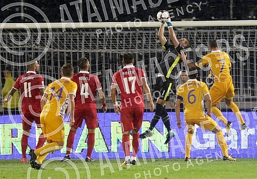 The match between the national teams of Serbia and Moldova within the qualifications for the World Cup in Russia 2018.Utakmica izmedju reprezentacija Srbije i Moldavije u okviru kvalifikacija za Svetsko prvenstvo u Rusiji 2018.