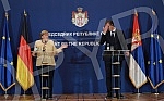 Press conference after the meeting of German Chancellor Angela Merkel and the President of the Republic of Serbia Aleksandra Vucic.Konferencija za medije posle sastanka nemacke kancelarke Angela Merkel  i predsednika Republike Srbije Aleksandra Vuc