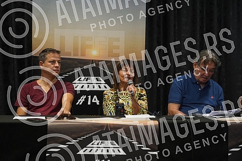 A press conference was held in Kombank Hall, where the competition and accompanying program of the 14th International Film Directing Festival in Leskovac, LIFFE 2021, the jury, as well as the guests of the festival were presented.U Kombank dvorani 