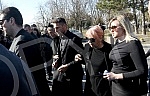 Funeral of Divna Karleusa held on Beanijsko cemetary.Sahrana povodom smrti Divne Karleuse odrzana na Bezanijskom groblju.