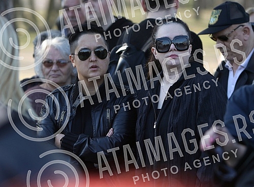 Funeral of Divna Karleusa held on Beanijsko cemetary.Sahrana povodom smrti Divne Karleuse odrzana na Bezanijskom groblju.