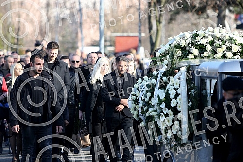 Funeral of Divna Karleusa held on Beanijsko cemetary.Sahrana povodom smrti Divne Karleuse odrzana na Bezanijskom groblju.
