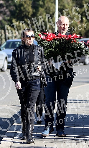 Funeral of Divna Karleusa held on Beanijsko cemetary.Sahrana povodom smrti Divne Karleuse odrzana na Bezanijskom groblju.
