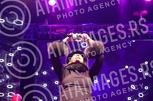 Performance of Ana Bekuta on Krajina Square in Banja Luka.Nastup Ane Bekute na Trgu Krajine u Banja Luci.