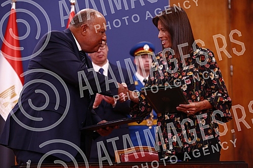 The Memorandum of Understanding between the Ministry of Environmental Protection of Serbia and the Ministry of Environment of Egypt on cooperation in the field of environment was signed by the Minister of Foreign Affairs of Egypt, Samih Sukri, and Mi