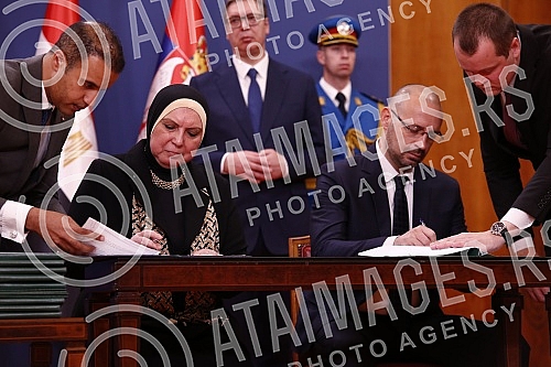 The Memorandum of Understanding on cooperation between the Development Agency of Serbia and the Administration of Free Zones - GAFI on strengthening bilateral investment relations was signed by the Director of the Development Agency of Serbia, Rados 