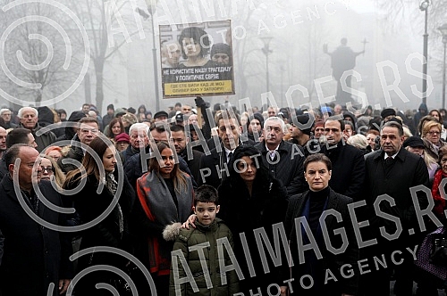 In the crypt of the Saint Sava Temple in Belgrade, a memorial was served to the killed Oliver Ivanovic. U kripti Hrama Svetog Save u Beogradu sluzen je pomen ubijenom Oliveru Ivanovicu.