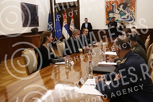The President of the Republic of Serbia, Aleksandar Vucic, met with the Chairman of the NATO Military Committee, Admiral Rob Bauer, in the building of the General Secretariat of the President of the Republic.Predsednik Republike Srbije Aleksandar V