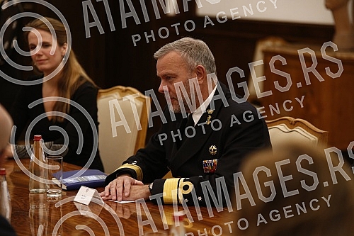 The President of the Republic of Serbia, Aleksandar Vucic, met with the Chairman of the NATO Military Committee, Admiral Rob Bauer, in the building of the General Secretariat of the President of the Republic.Predsednik Republike Srbije Aleksandar V