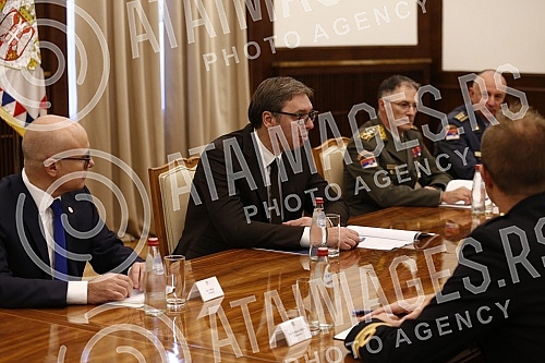 The President of the Republic of Serbia, Aleksandar Vucic, met with the Chairman of the NATO Military Committee, Admiral Rob Bauer, in the building of the General Secretariat of the President of the Republic.Predsednik Republike Srbije Aleksandar V