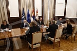 The President of the Republic of Serbia, Aleksandar Vucic, met with the Chairman of the NATO Military Committee, Admiral Rob Bauer, in the building of the General Secretariat of the President of the Republic.Predsednik Republike Srbije Aleksandar V