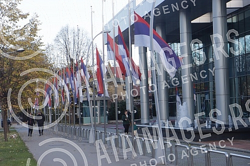 Three-day mourning in Republika Srpska over death of Patriarch Irinej flags on half mast on government building and presidential palace