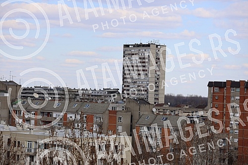 One of the residential parts of Zemun located not far from the bank of the Danube.Jedan od stambenih delova Zemuna smesten nedaleko od obale Dunava.
