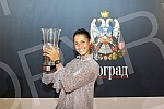 Press conference Olga Danilovic after returning from Moscow and winning the first WTA trophy.Pres konferencija teniserke Olge Danilovic po povratku iz Moskve i osvajanju prvog WTA trofeja.