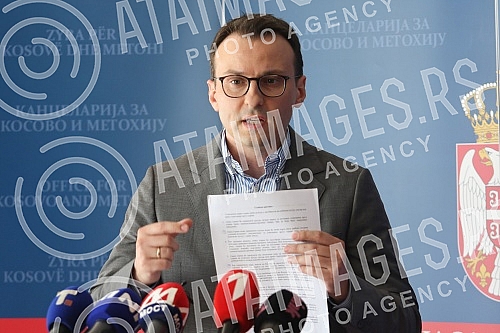 The press conference of the director of the Office for Kosovo and Metohija, Petar Petkovic, where he said that the prime minister of the temporary institutions of Pristina, Aljbin Kurti, is not interested in the agreement on freedom of movement, or a