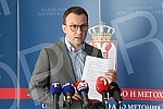 The press conference of the director of the Office for Kosovo and Metohija, Petar Petkovic, where he said that the prime minister of the temporary institutions of Pristina, Aljbin Kurti, is not interested in the agreement on freedom of movement, or a