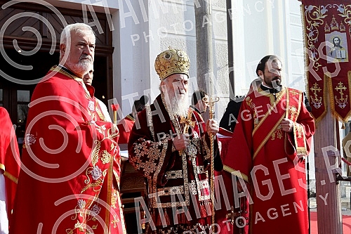 Due to the prayer support of the Serbian Orthodox Church in Montenegro, the Bishops' Office of Zemun-New Belgrade organized a holy liturgy and prayer procession.Radi molitvene podrske SPC u Crnoj Gori, Arhijerejsko namesnistvo zemunsko-novobeogradsk