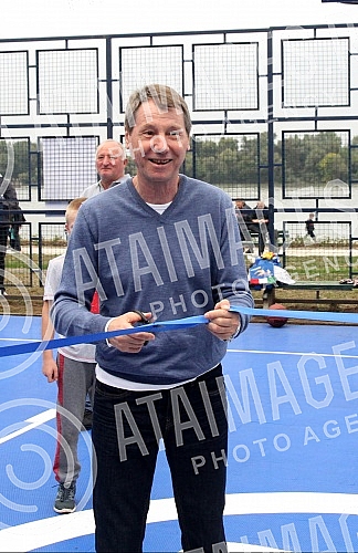 Opening of the renovated terrain for basketball 