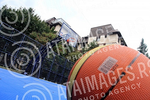 Opening of the renovated terrain for basketball 