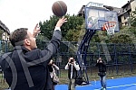 Opening of the renovated terrain for basketball 