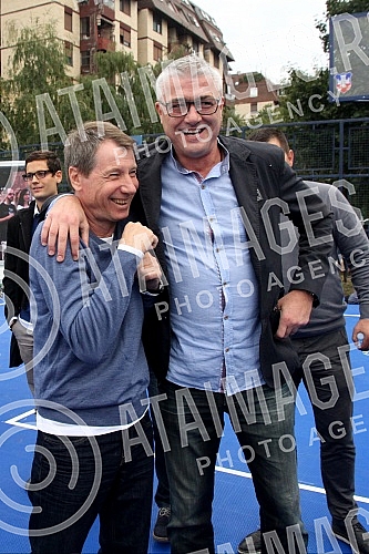 Opening of the renovated terrain for basketball 