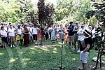 The 9th Days of Danilo Bata Stojkovic, Actors planted trees in honor of Ljubisa Samardzic and Nebojsa Glogovac.Deveti dani Danila Bate Stojkovica, Glumci sadili drvece u cast Ljubise Samardzica i Nebojse Glogovca.