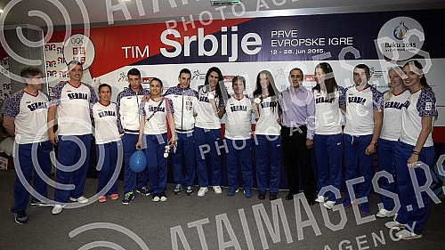 Docek tekvondo (tae kwon do) reprezentacije Srbije na aerodromu 