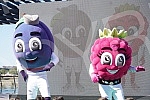 In front of the Gallery Shopping Center in Belgrade on the water, a promotion and presentation of the mascots of the World Athletics Championships was held in the Belgrade22 hall - Malina Li and Sljivan Iv.Ispred Trznog centra Galerija na Beogradu 