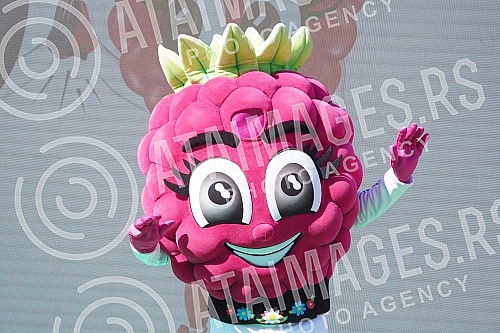 In front of the Gallery Shopping Center in Belgrade on the water, a promotion and presentation of the mascots of the World Athletics Championships was held in the Belgrade22 hall - Malina Li and Sljivan Iv.Ispred Trznog centra Galerija na Beogradu 