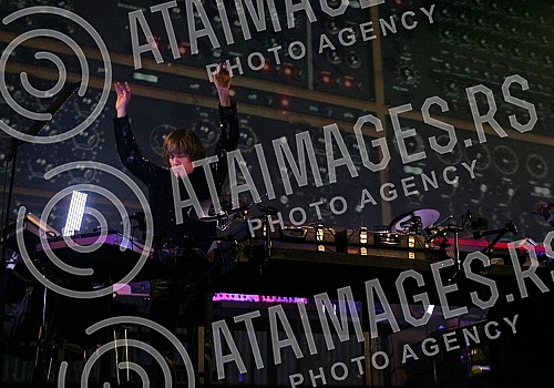 Concert of Jean Michel Jarre (Jean Michel Andre Jarre) held in Belgrade arena.Koncert Zan Misel Zara (Jean Michel Jarre) odrzan u Beogradskoj areni. 