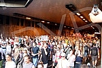 Protest and protest walk Initiative No to (vi) may Belgrade for demolition of buildings in Savamala, completed in front of the Palace of Serbia, where he was placed on the plateau symbol of protest - a large yellow duck. Protest i protestna setnja I