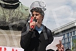 A protest began on Nikola Pasic Square at noon on the occasion of May Day and the conditions in which workers in Serbia work, and representatives of the coalition Moramo and the united branch union Nezavisnost called for a protest walk.Na Trgu Niko