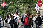 A protest began on Nikola Pasic Square at noon on the occasion of May Day and the conditions in which workers in Serbia work, and representatives of the coalition Moramo and the united branch union Nezavisnost called for a protest walk.Na Trgu Niko